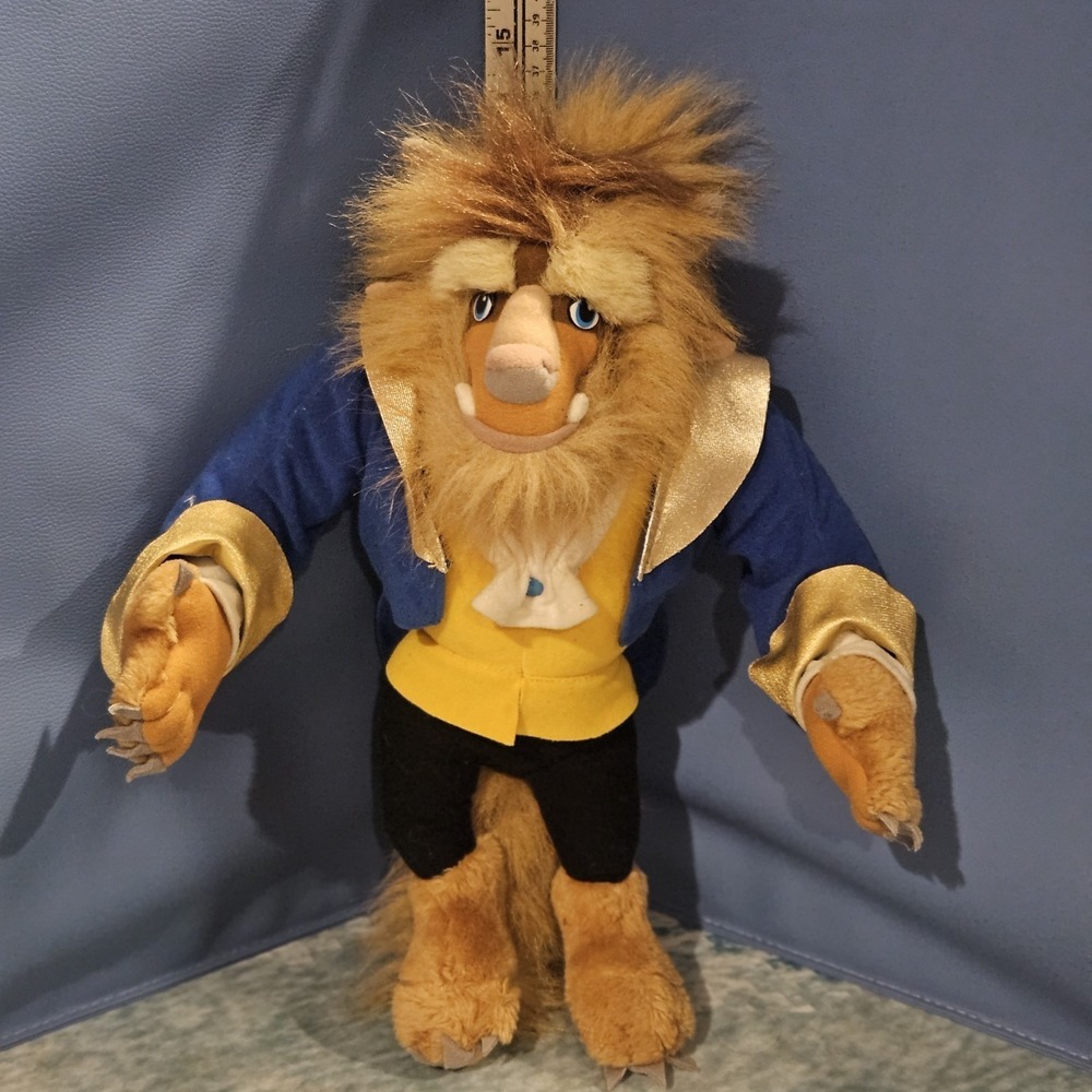 Disney Beauty and the Beast Plush Bundle Beast Chip Mrs Potts Lumiere Cogsworth - Picture 5 of 14